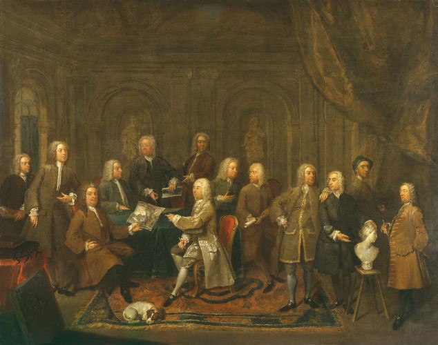 A Conversation of Virtuosis at the Kings Arms ca. 1735  by Gawen Hamilton   1698-1737  National Portrait Gallery  London 1384